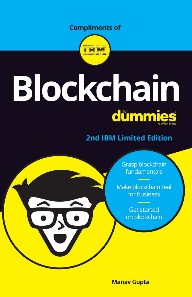 Cover of IBM’s Blockchain for Dummies